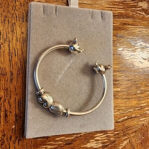 Mickey And Minnie PANDORA Open Bangle Size 1